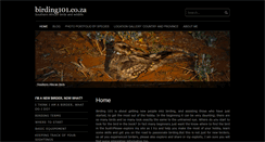 Desktop Screenshot of birding101.co.za