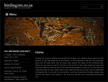 Tablet Screenshot of birding101.co.za